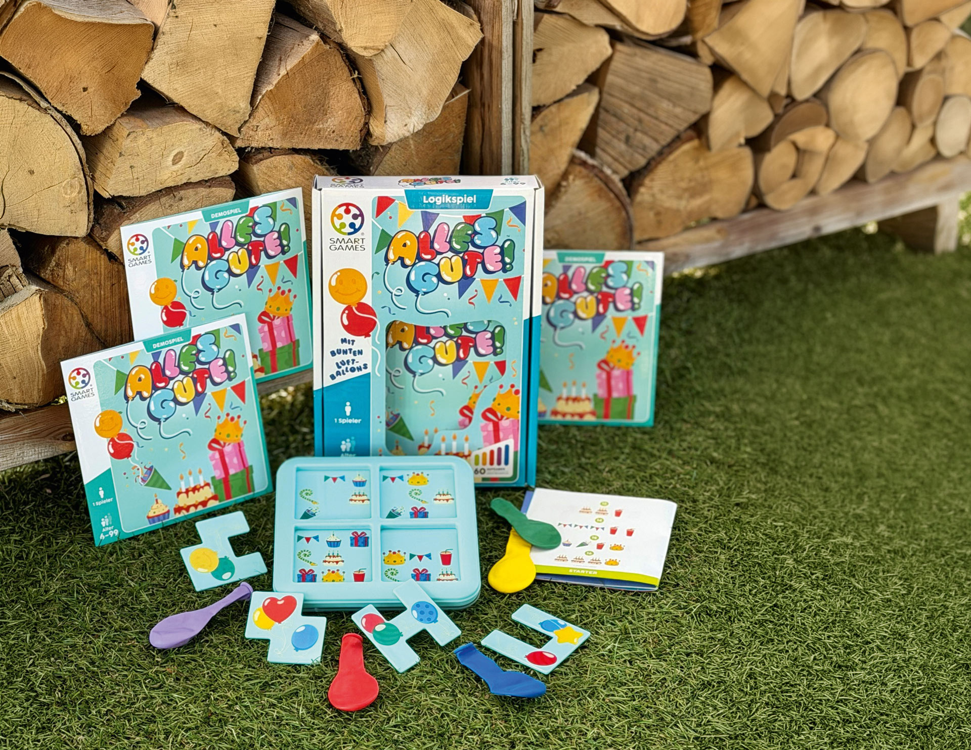 Das Bild zeigt Spiele aus dem Sortiment von Smart  Toys and Games